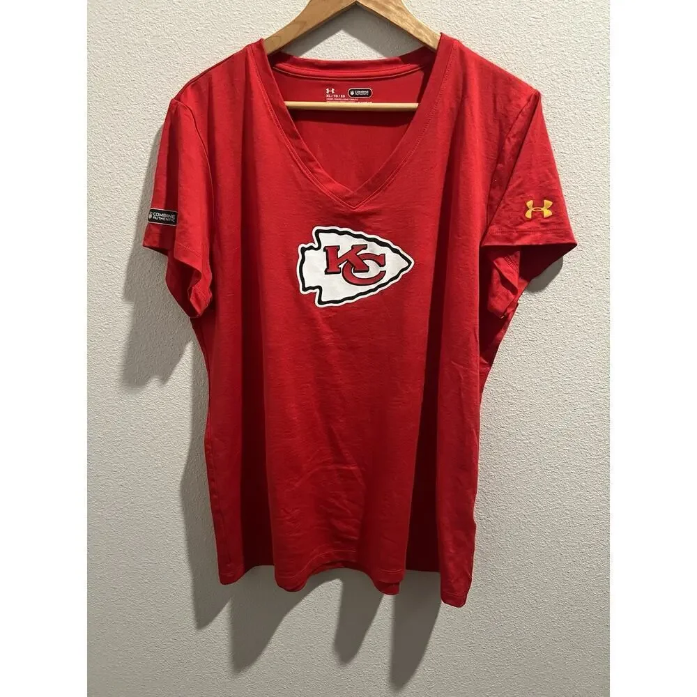 Kansas City Chiefs T Shirt Womens XL Red
